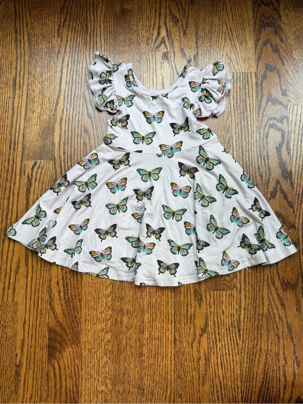 NEW Emerson and Friends Bamboo Butterfly Flutter Sleeve Dress 6-12 Months